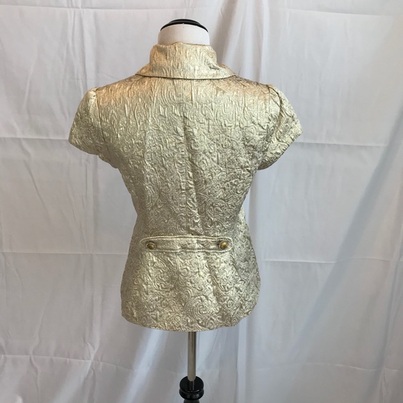 Rampage gold brocade jacket size medium - Picture 3 of 5